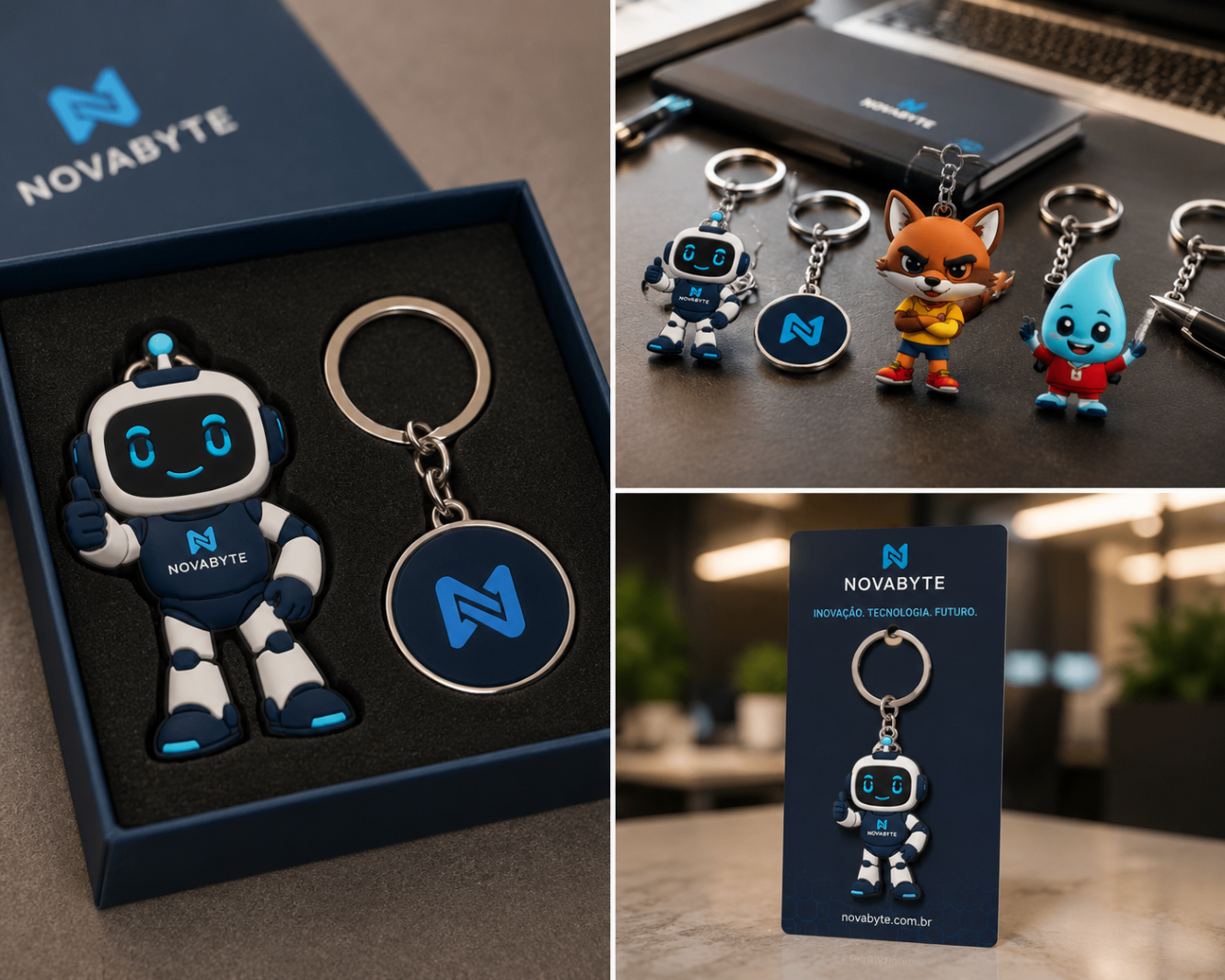 Mascote 3D personalizado para empresa produzido em impressão 3D de filamento